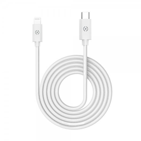 Celly Kabel USB-C til Lightning 1M Hvid