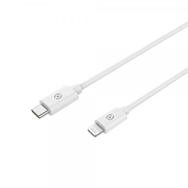 Celly Kabel USB-C til Lightning 1M Hvid