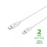Celly USB-C til Lightning-kabel 2M Hvid