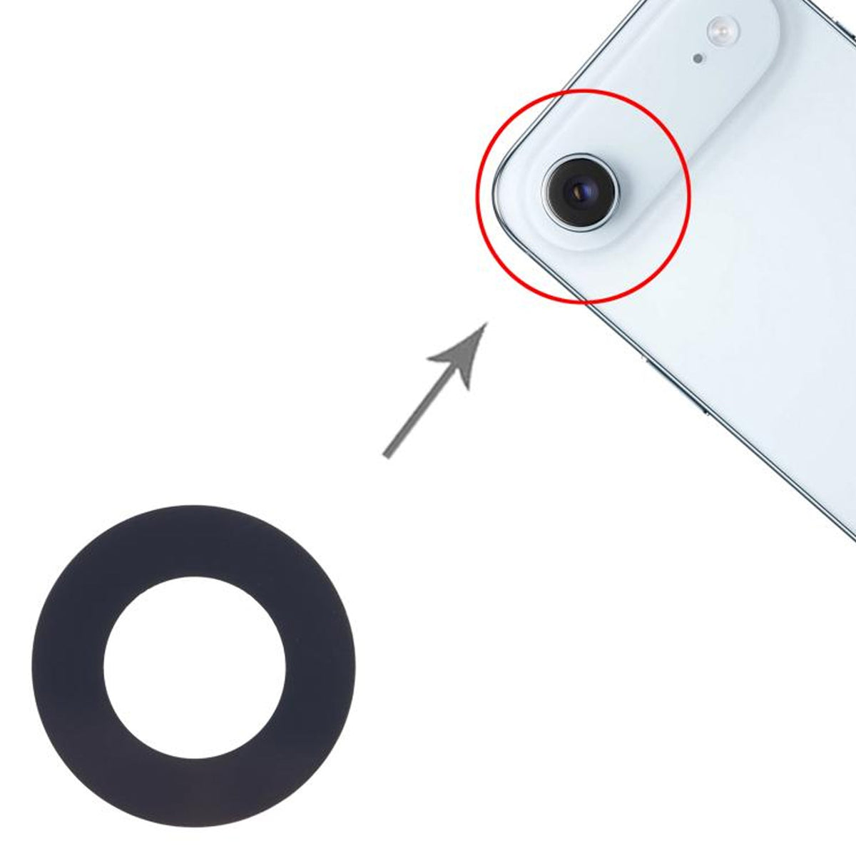 Kameralinser med dobbeltklæbende tape til iPhone Air