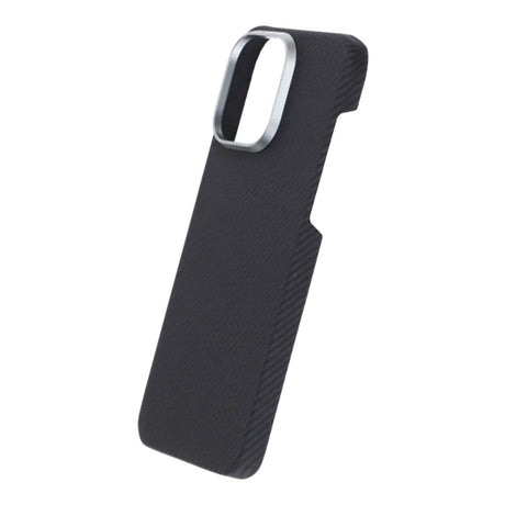 iPhone 15 Pro Max Cover Kevlar MagSafe Sort med striber