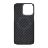 iPhone 15 Pro Max Cover Kevlar MagSafe Sort