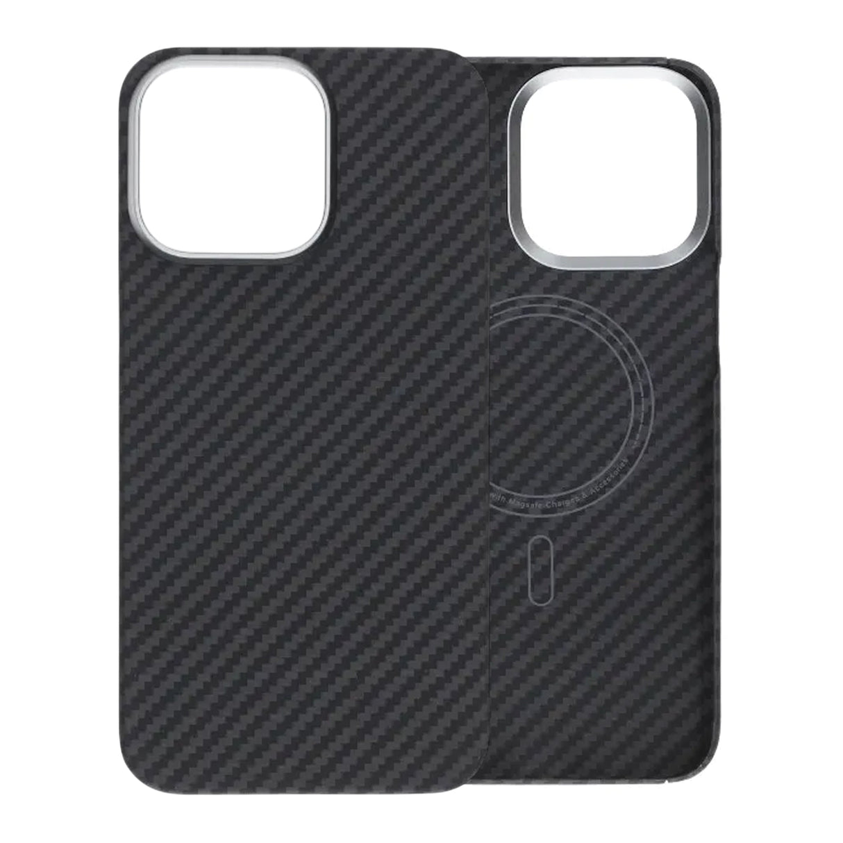 iPhone 15 Pro Max Cover Kevlar MagSafe Sort