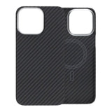 iPhone 15 Pro Max Cover Kevlar MagSafe Sort
