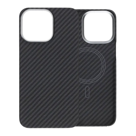 iPhone 15 Pro Max Cover Kevlar MagSafe Sort