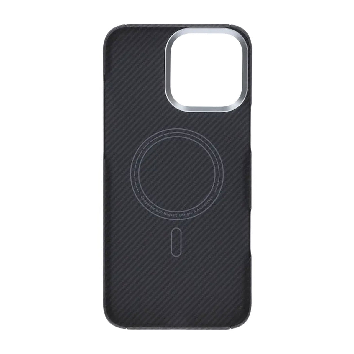 iPhone 16 Pro Max Cover Kevlar MagSafe Sort med striber