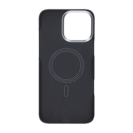 iPhone 16 Pro Max Cover Kevlar MagSafe Sort med striber