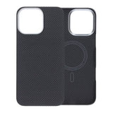 iPhone 16 Pro Max Cover Kevlar MagSafe Sort med striber