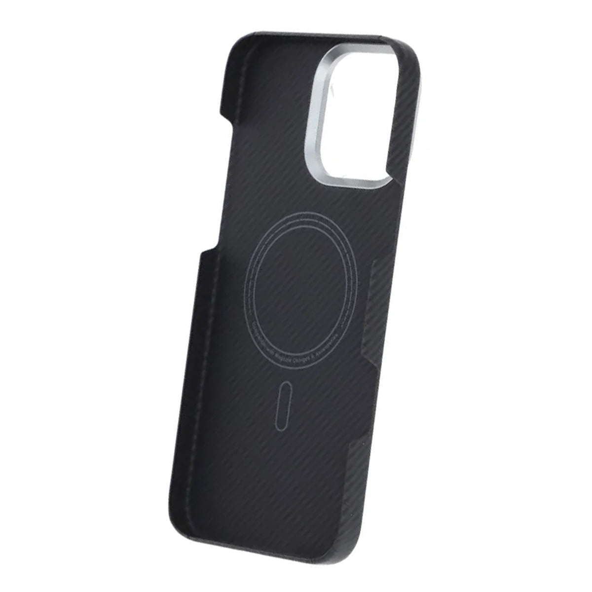 iPhone 16 Pro Max Cover Kevlar MagSafe Sort med striber