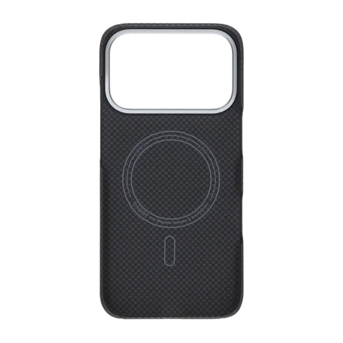 iPhone 17 Pro Cover Kevlar MagSafe Sort med gitter