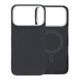 iPhone 17 Pro Cover Kevlar MagSafe Sort med gitter