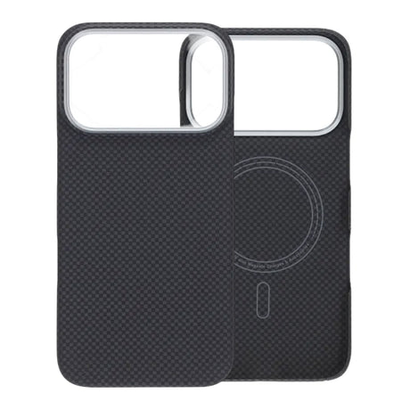 iPhone 17 Pro Cover Kevlar MagSafe Sort med gitter