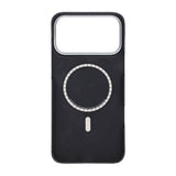 iPhone 17 Pro Max Cover Kevlar MagSafe Sort-rødt gitter