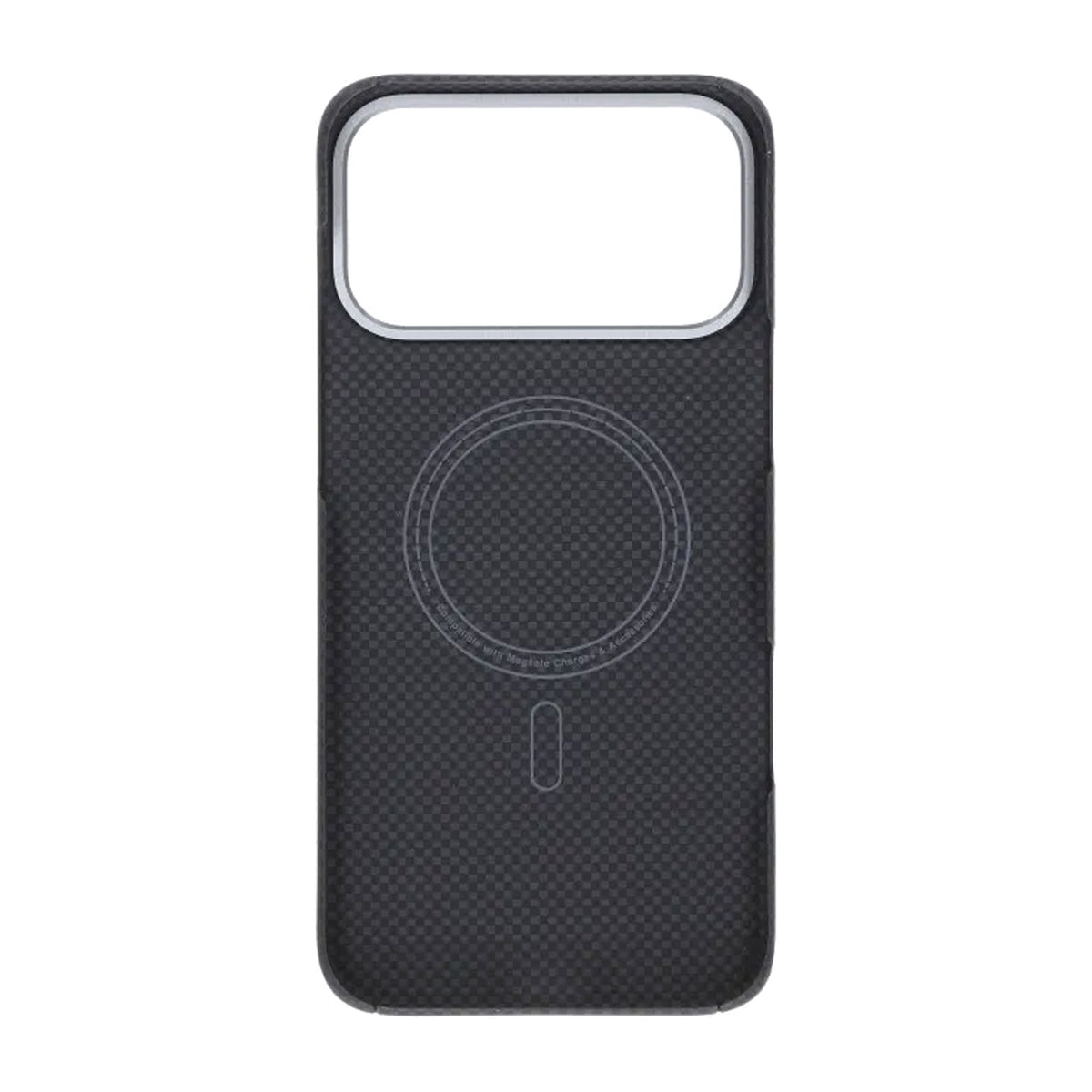 iPhone 17 Pro Max Cover Kevlar MagSafe Sort med gitter