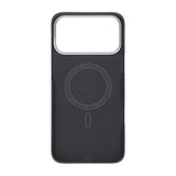 iPhone 17 Pro Max Cover Kevlar MagSafe Sort med gitter