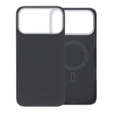 iPhone 17 Pro Max Cover Kevlar MagSafe Sort med gitter
