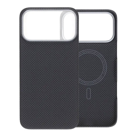 iPhone 17 Pro Max Cover Kevlar MagSafe Sort med gitter