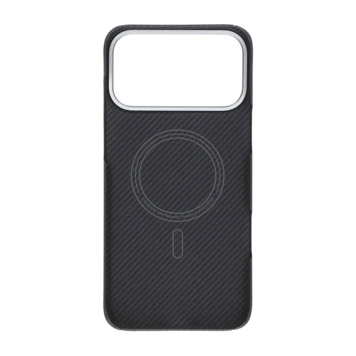 iPhone 17 Pro Max Cover Kevlar MagSafe Sort med striber