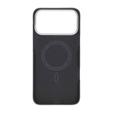 iPhone 17 Pro Max Cover Kevlar MagSafe Sort med striber
