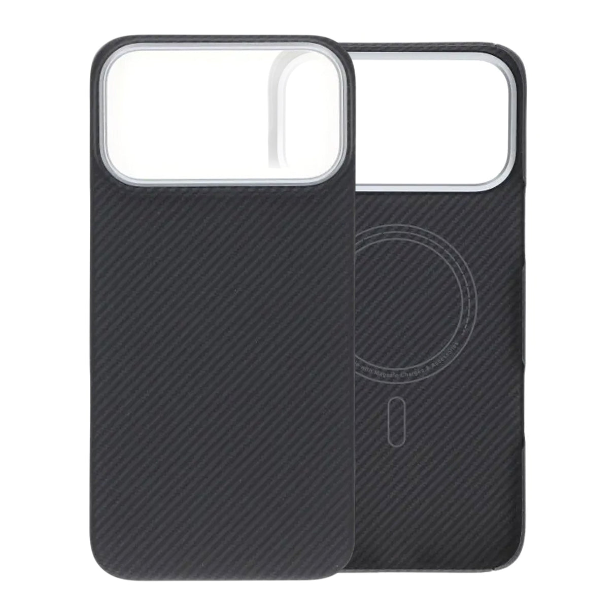 iPhone 17 Pro Max Cover Kevlar MagSafe Sort med striber