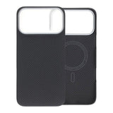 iPhone 17 Pro Max Cover Kevlar MagSafe Sort med striber