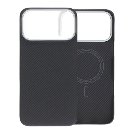 iPhone 17 Pro Max Cover Kevlar MagSafe Sort med striber