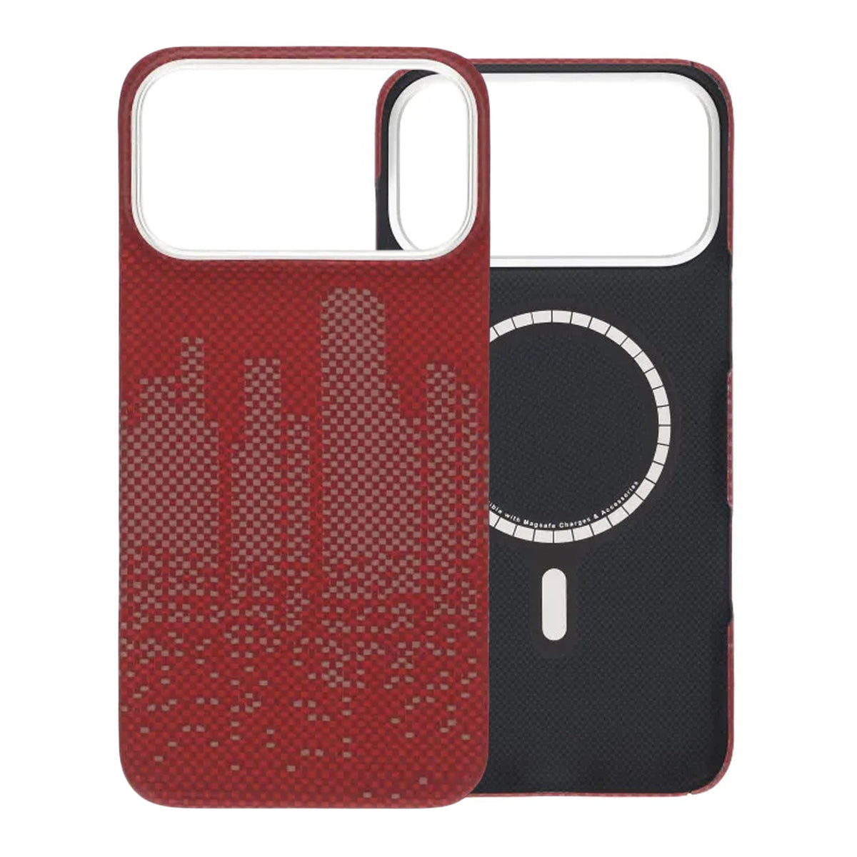 iPhone 17 Pro Max Cover Kevlar MagSafe Rød