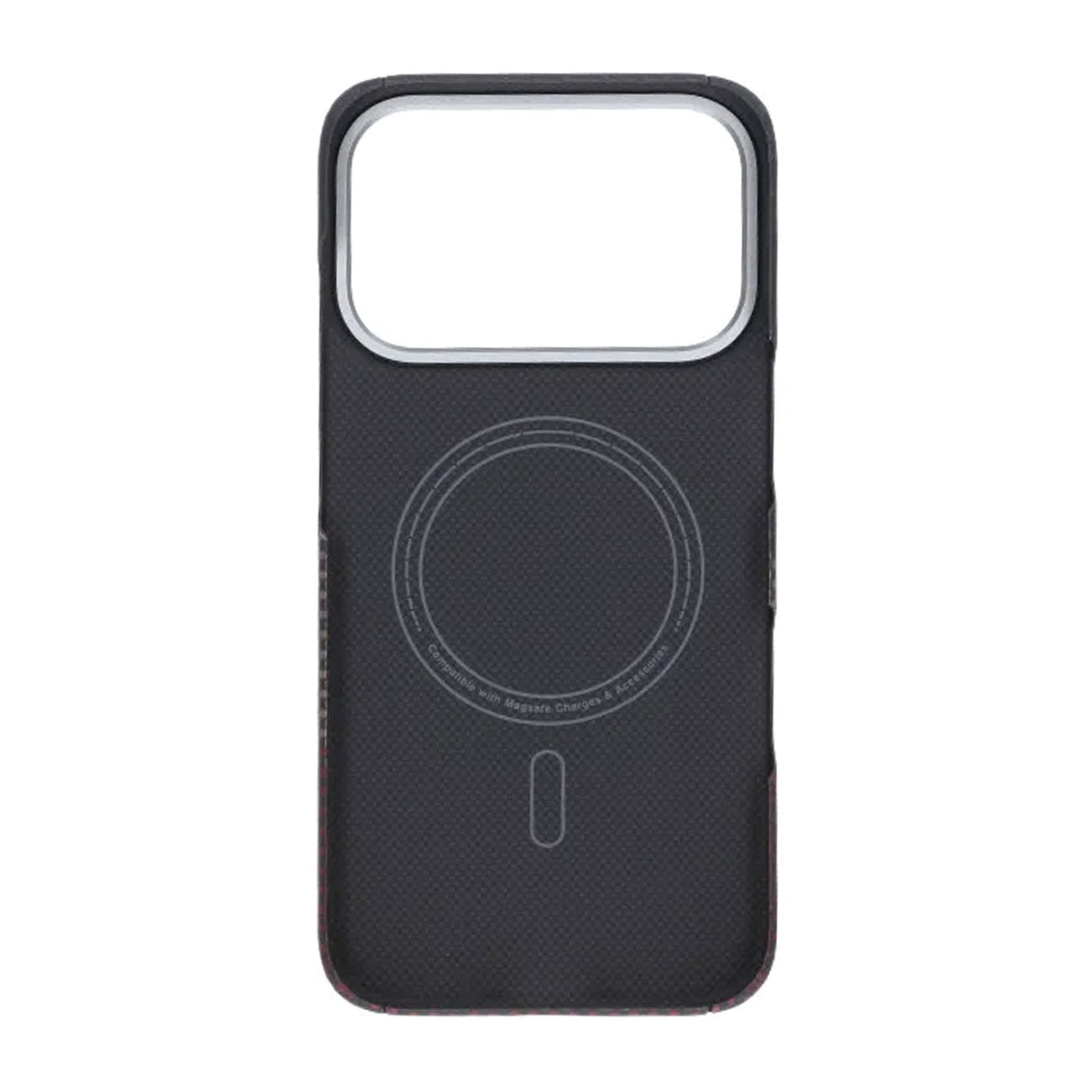 iPhone 17 Pro Cover Kevlar MagSafe Sort Rød