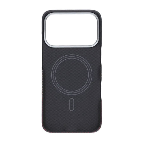 iPhone 17 Pro Cover Kevlar MagSafe Sort Rød