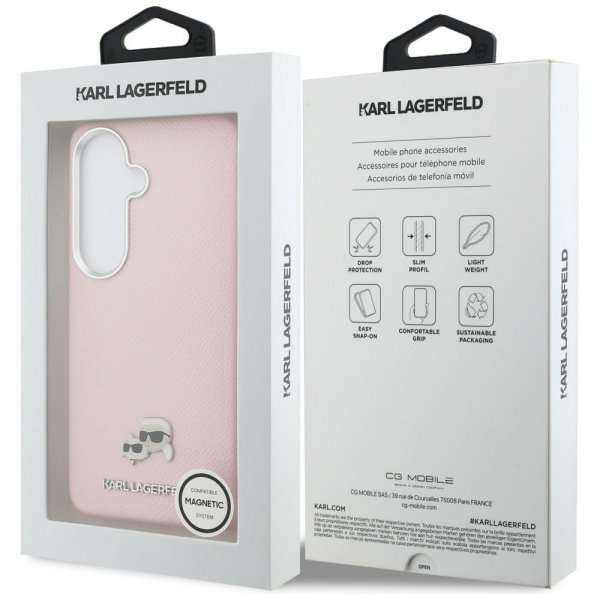 Karl Lagerfeld Samsung Galaxy S26 Cover Saffiano MagSafe Rosa