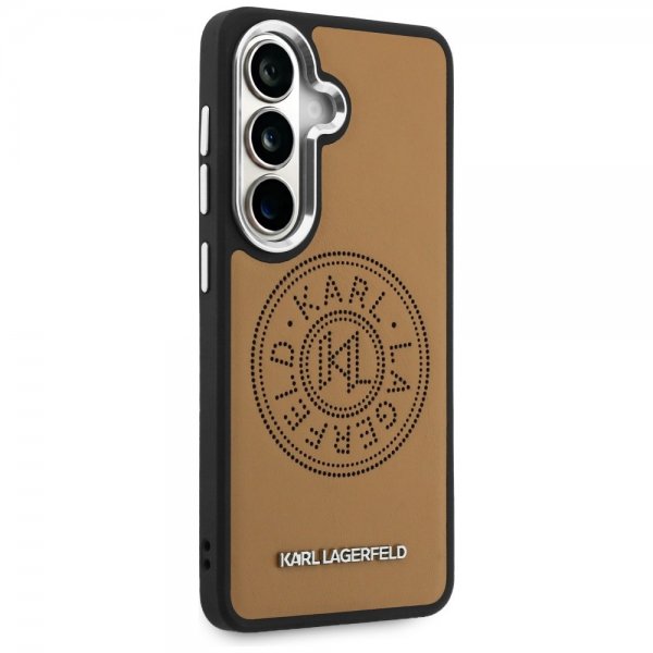 Karl Lagerfeld Samsung Galaxy S26 Cover Perforeret Logo MagSafe Brun