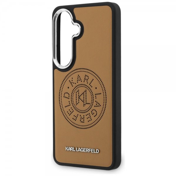 Karl Lagerfeld Samsung Galaxy S26 Cover Perforeret Logo MagSafe Brun