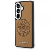 Karl Lagerfeld Samsung Galaxy S26 Plus Cover Perforated Logo MagSafe Brun