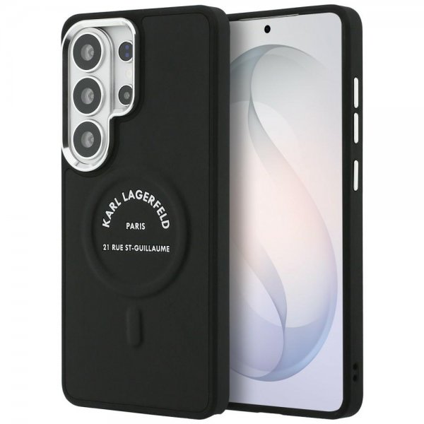 Karl Lagerfeld Samsung Galaxy S26 Ultra Cover Præget MagSafe RSG Sort