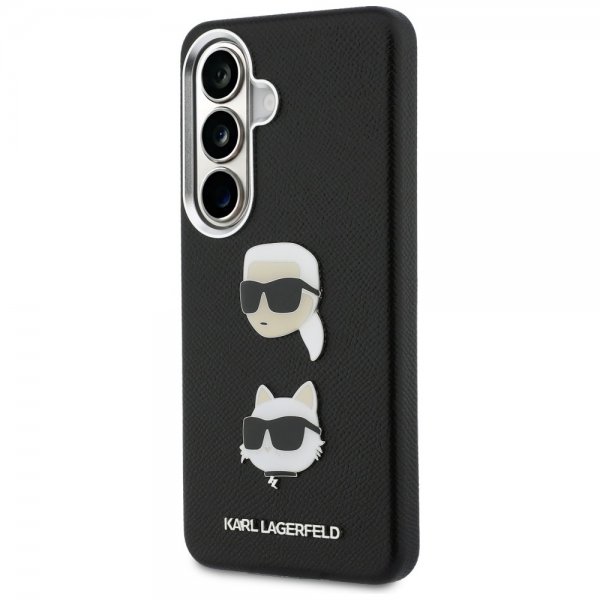 Karl Lagerfeld Samsung Galaxy S26 Plus Cover Saffiano Karl & Choupette Sort