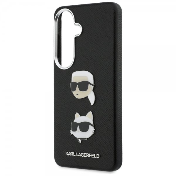 Karl Lagerfeld Samsung Galaxy S26 Plus Cover Saffiano Karl & Choupette Sort