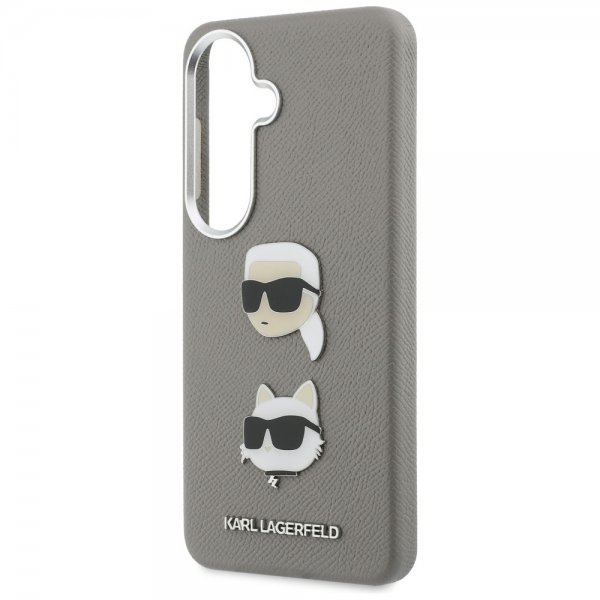 Karl Lagerfeld Samsung Galaxy S26 Cover Saffiano Karl & Choupette Silver