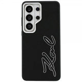 Karl Lagerfeld Samsung Galaxy S26 Ultra Cover Metal Logo Grained Sort