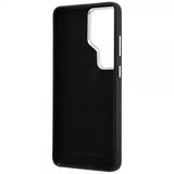 Karl Lagerfeld Samsung Galaxy S26 Ultra Cover Metal Logo Grained Sort