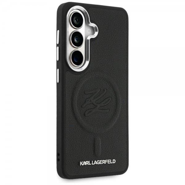 Karl Lagerfeld Samsung Galaxy S26 Cover Embossed MagSafe Sort