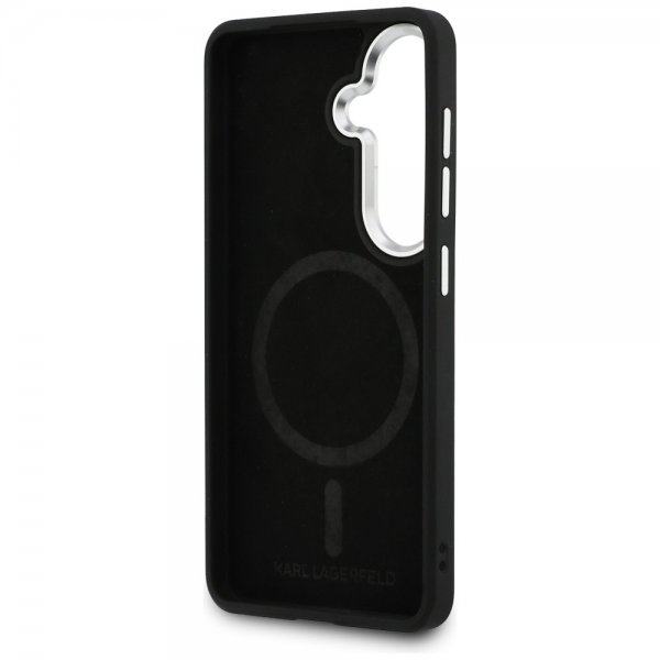 Karl Lagerfeld Samsung Galaxy S26 Plus Cover Præget MagSafe Sort