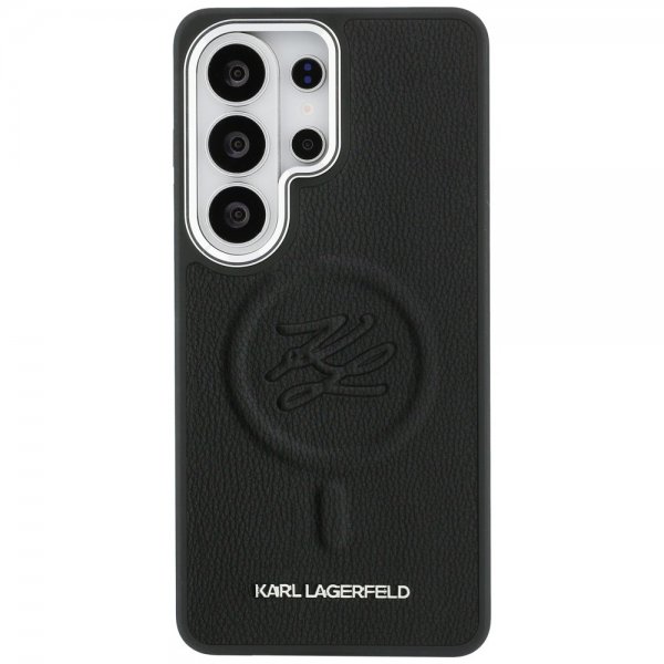 Karl Lagerfeld Samsung Galaxy S26 Ultra Cover Embossed MagSafe Sort