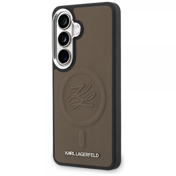 Karl Lagerfeld Samsung Galaxy S26 Cover Embossed MagSafe Brun