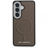 Karl Lagerfeld Samsung Galaxy S26 Cover Embossed MagSafe Brun