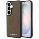 Karl Lagerfeld Samsung Galaxy S26 Plus Cover Præget MagSafe Brun