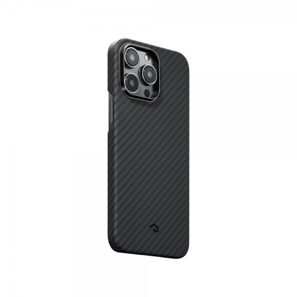 Pitaka iPhone 14 Pro Cover MagEZ Case 3 Sort/Grå Twill