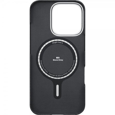 Pitaka iPhone 16 Pro Cover Ultra-Slim Case MagSafe Black/Grey Twill