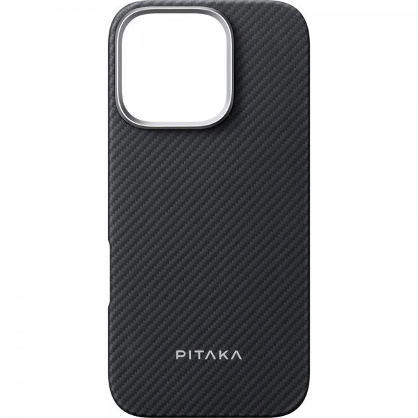 Pitaka iPhone 16 Pro Max Cover Ultra-Slim Case MagSafe Black/Grey Twill