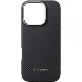 Pitaka iPhone 16 Pro Max Cover Ultra-Slim Case MagSafe Black/Grey Twill