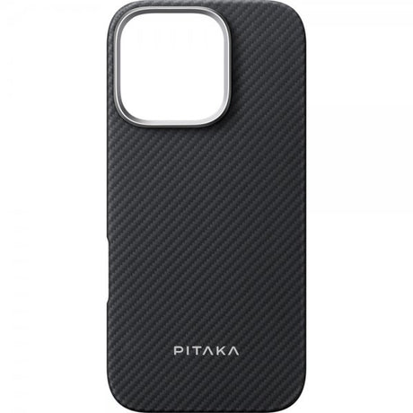 Pitaka iPhone 16 Pro Max Cover Ultra-Slim Case MagSafe Black/Grey Twill